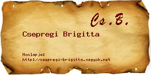 Csepregi Brigitta névjegykártya