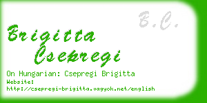 brigitta csepregi business card